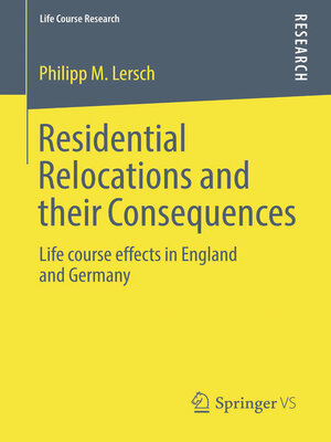 cover image of Residential Relocations and their Consequences